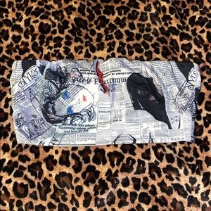 Cute cropped strapless bandeau